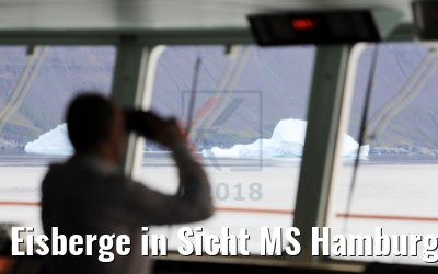Eisberge in Sicht MS Hamburg Qeqertarsuaq