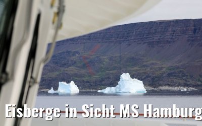 Eisberge in Sicht MS Hamburg Qeqertarsuaq