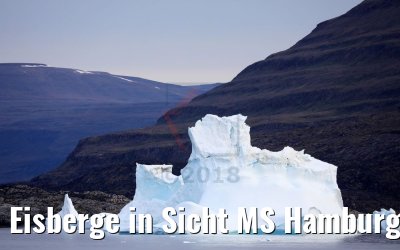 Eisberge in Sicht MS Hamburg Qeqertarsuaq