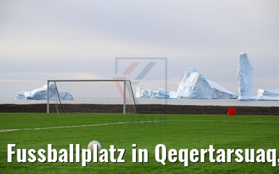 Fussballplatz in Qeqertarsuaq, Grönland