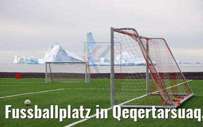 Fussballplatz in Qeqertarsuaq, Grönland