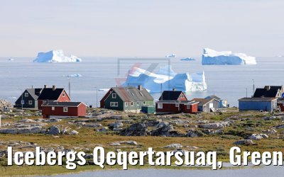Icebergs Qeqertarsuaq, Greenland
