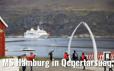 MS Hamburg in Qeqertarsuaq, Greenland