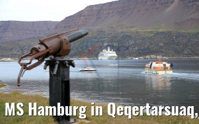 MS Hamburg in Qeqertarsuaq, Greenland