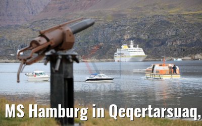 MS Hamburg in Qeqertarsuaq, Greenland