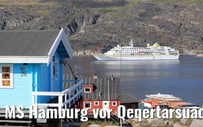 MS Hamburg vor Qeqertarsuaq, Grönland