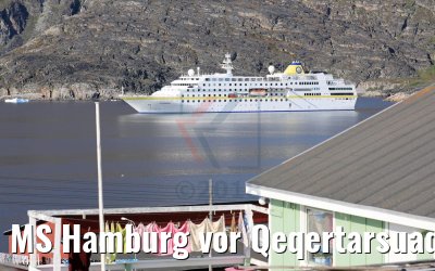 MS Hamburg vor Qeqertarsuaq, Grönland