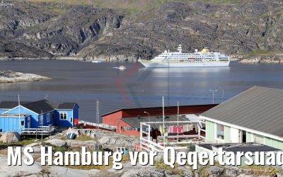 MS Hamburg vor Qeqertarsuaq, Grönland