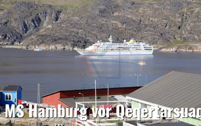 MS Hamburg vor Qeqertarsuaq, Grönland