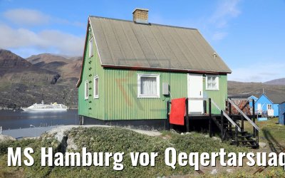MS Hamburg vor Qeqertarsuaq, Grönland