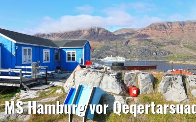 MS Hamburg vor Qeqertarsuaq, Grönland