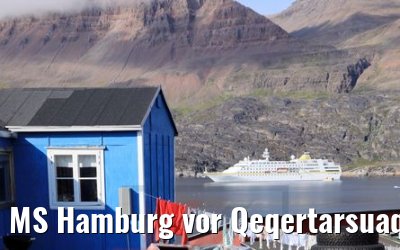 MS Hamburg vor Qeqertarsuaq, Grönland