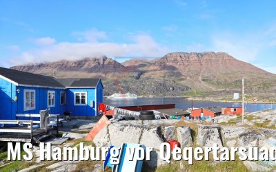 MS Hamburg vor Qeqertarsuaq, Grönland