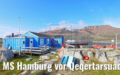 MS Hamburg vor Qeqertarsuaq, Grönland