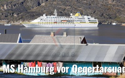 MS Hamburg vor Qeqertarsuaq, Grönland