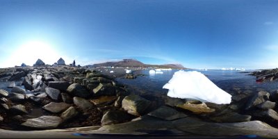 Strandpanorama Qeqertarsuaq Grönland