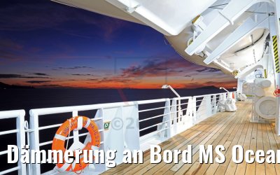 Dämmerung an Bord MS Ocean Majesty 10.10.2017