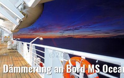 Dämmerung an Bord MS Ocean Majesty 10.10.2017