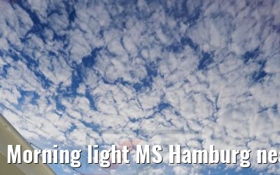 Morning light MS Hamburg near Stockholm 09.07.2018