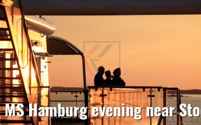 MS Hamburg evening near Stockholm 09.07.2018