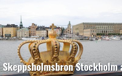 Skeppsholmsbron Stockholm and Castle 09.07.2018
