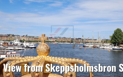 View from Skeppsholmsbron Stockholm MS Hamburg 09.07.2018
