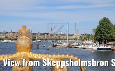 View from Skeppsholmsbron Stockholm MS Hamburg 09.07.2018