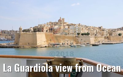 La Guardiola view from Ocean Majesty, Valletta