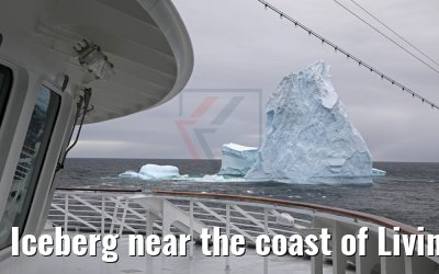 Iceberg near the coast of Livingston Island, Antarctica 06.01.2017