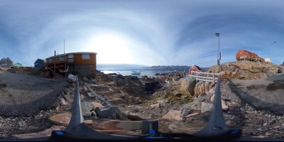 Stadtpanorama Uummannaq Grönland