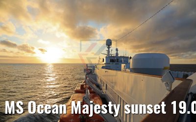 MS Ocean Majesty sunset 19.08.2017