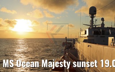 MS Ocean Majesty sunset 19.08.2017
