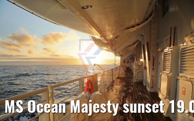 MS Ocean Majesty sunset 19.08.2017