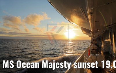 MS Ocean Majesty sunset 19.08.2017