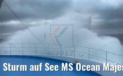 Sturm auf See MS Ocean Majesty 19.08.2017