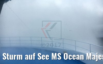 Sturm auf See MS Ocean Majesty 19.08.2017