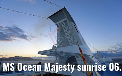 MS Ocean Majesty sunrise 06.05.2017