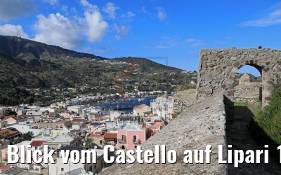Blick vom Castello auf Lipari 11.10.2017
