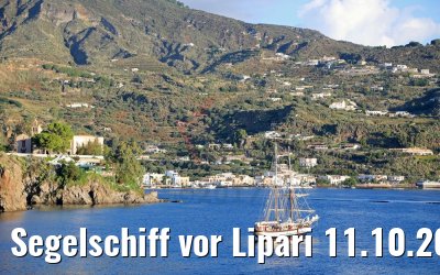 Segelschiff vor Lipari 11.10.2017