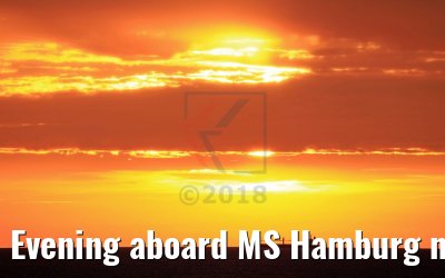 Evening aboard MS Hamburg near Estland 10.07.2018