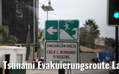 Tsunami Evakuierungsroute La Serena Chile