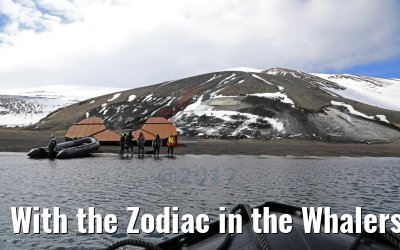 With the Zodiac in the Whalers Bay, Deception Island 07.01.2017
