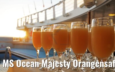 MS Ocean Majesty Orangensaft morgens