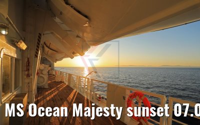 MS Ocean Majesty sunset 07.05.2017
