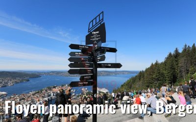 Floyen panoramic view, Bergen 16.07.2019