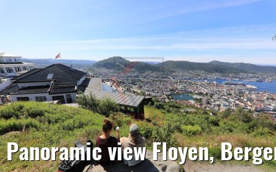 Panoramic view Floyen, Bergen 16.07.2019