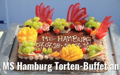 MS Hamburg Torten-Buffet an Deck 11.07.2018