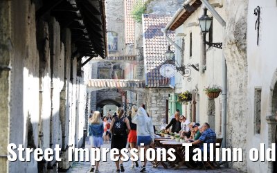 Street impressions Tallinn old town 11.07.2018