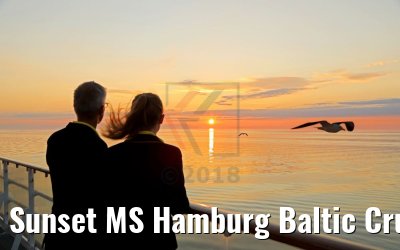 Sunset MS Hamburg Baltic Cruise 11.07.2018