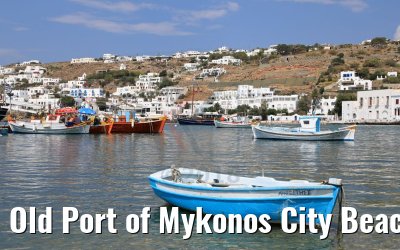 Old Port of Mykonos City Beach 26.07.2018